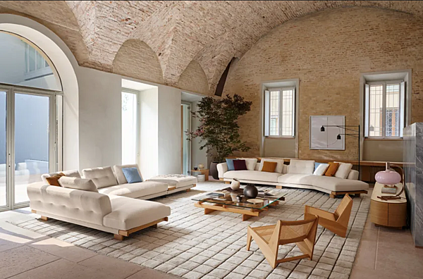 Divano modulare con rivestimento sfoderabile Sengu CASSINA 556 fabbrica CASSINA dall'Italia. Foto №23