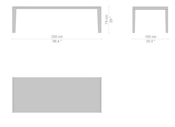 Tavolo rettangolare allungabile in MDF Longplane CASSINA fabbrica CASSINA dall'Italia. Foto №24