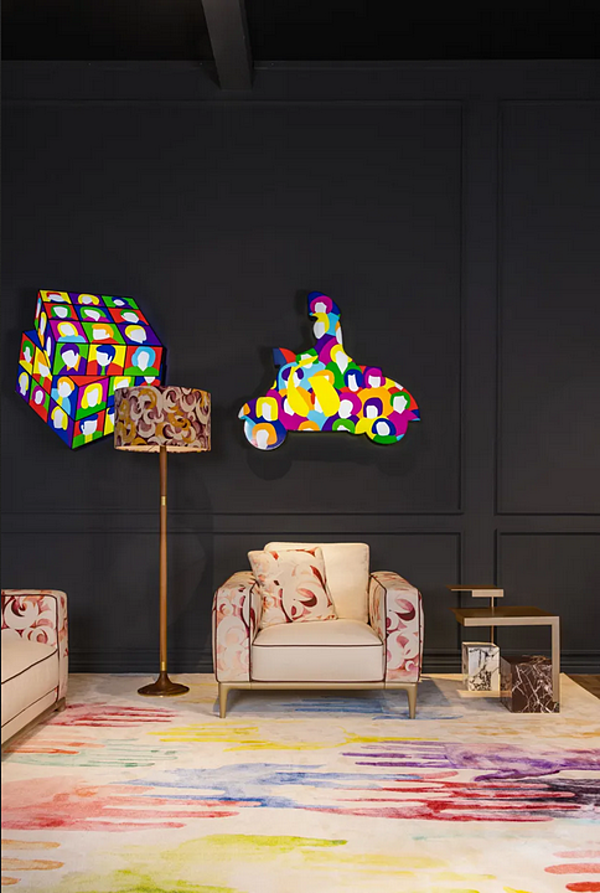 Poltrona con braccioli in tessuto FORMITALIA collezione Moon H -Armchair-A fabbrica FORMITALIA dall'Italia. Foto №5