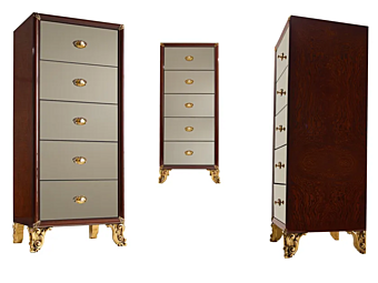 Комод из дерева с 5 ящиками A.R. Arredamenti Grand Royal 1472