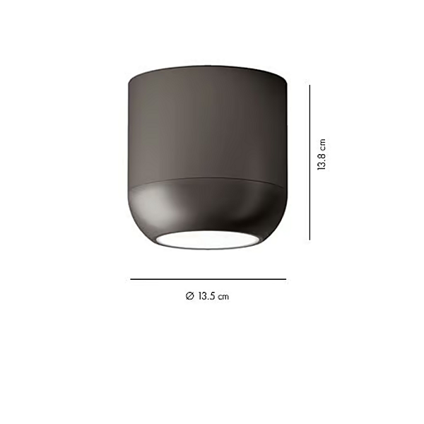 Lampada da soffitto LED dimmerabile in materiale Urban AXOLIGHT PL URBAN P, PL URBAN M, PL URBAN G fabbrica Axolight dall'Italia. Foto №9