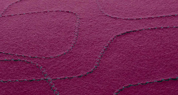 Tappeto in feltro decorato PAOLA LENTI Script fabbrica PAOLA LENTI dall'Italia. Foto №2