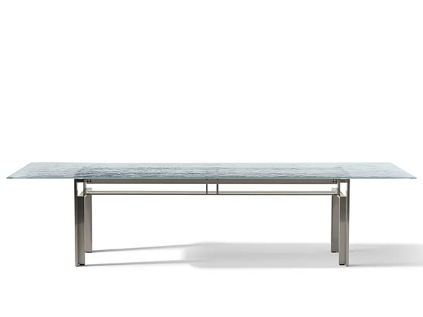 Tavolo rettangolare in vetro e acciaio CASSINA Doge Laguna fabbrica CASSINA dall'Italia. Foto №2