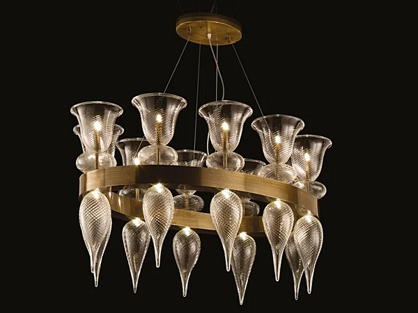 Lampada a sospensione in vetro di Murano fatta a mano Heritage MULTIFORME fabbrica MULTIFORME dall'Italia. Foto №1