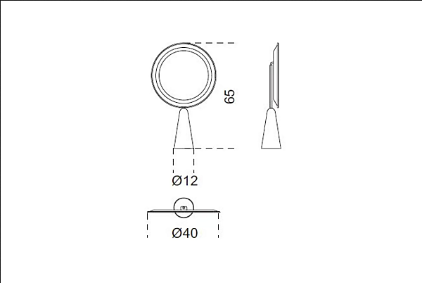 Specchio da tavolo in vetro Selene Gallotti&Radice fabbrica Gallotti & Radice dall'Italia. Foto №5