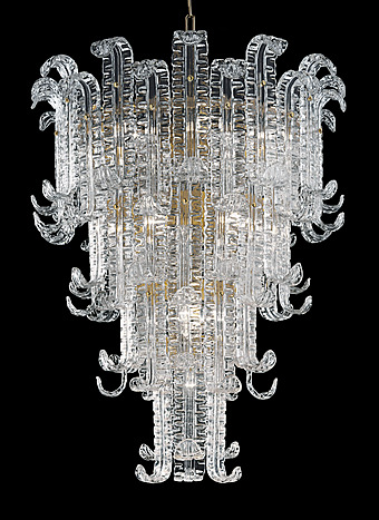 Lampadario Barovier&Toso New Felci 7242