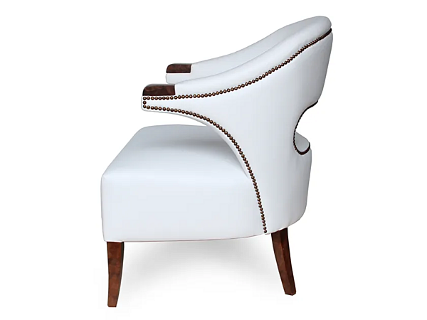Poltrona in pelle imbottita con braccioli Nanook BRABBU fabbrica BRABBU dall'Italia. Foto №3