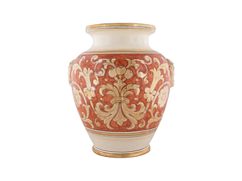 Vaso in ceramica artigianale Lustro Impero L_Antica Deruta LI/828/55