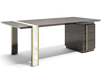 Scrivania rettangolare in legno con cassetti Lincoln L Capital Collection LNCL.SCR fabbrica Capital Collection dall'Italia