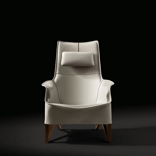 Poltrona in pelle conciata con poggiatesta Mobius GIORGETTI fabbrica GIORGETTI dall'Italia. Foto №2