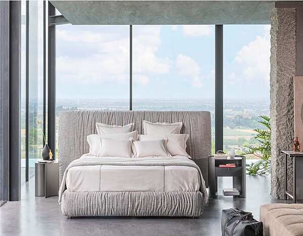 Letto matrimoniale con rivestimento sfoderabile Flou Layla fabbrica Flou dall'Italia. Foto №3