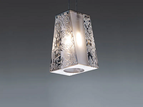 Lampada a sospensione in cristallo Vicky Fabbian fabbrica Fabbian dall'Italia. Foto №1