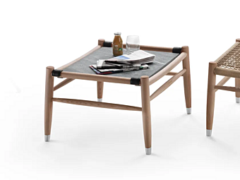 Tavolino da caffè rettangolare in iroko Tessa outdoor FLEXFORM