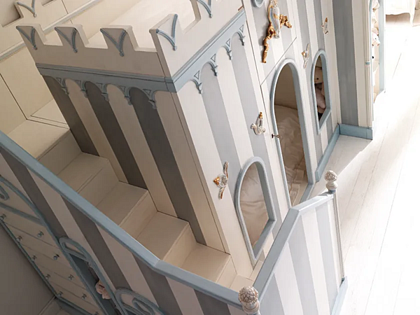 Set letto in legno Savio Firmino 3760 con testiera imbottita 3184CST A fabbrica SAVIO FIRMINO dall'Italia. Foto №4