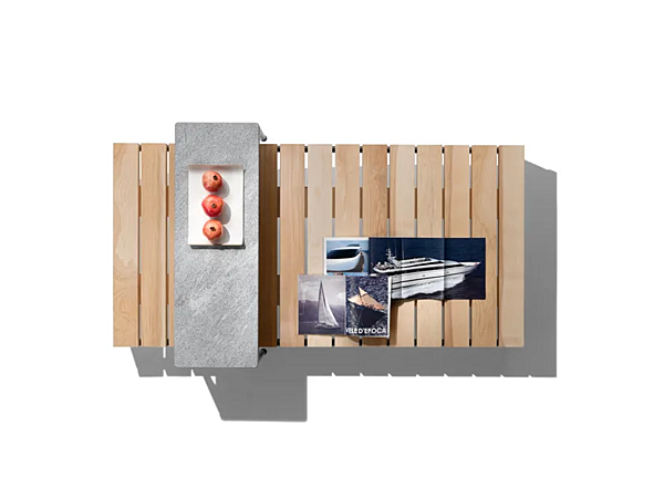 Tavolino da caffè rettangolare in iroko per esterni FLEXFORM Pico fabbrica FLEXFORM dall'Italia. Foto №2
