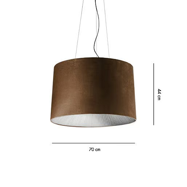 Lampada a sospensione in tessuto scamosciato AXOLIGHT Velvet fabbrica Axolight dall'Italia. Foto №10