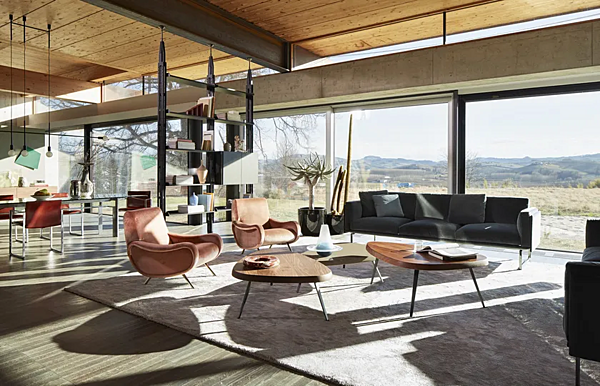 Libreria in legno a soffitto e pavimento CASSINA 835 Infinito fabbrica CASSINA dall'Italia. Foto №4