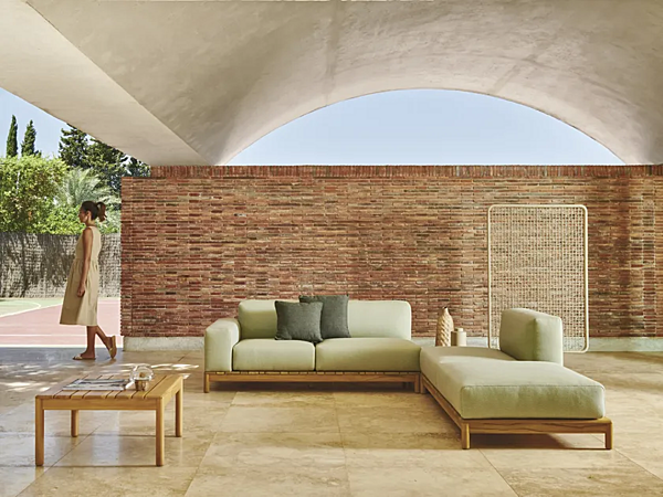 Divano angolare in tessuto da giardino BARCODE VARASCHIN fabbrica VARASCHIN dall'Italia. Foto №10