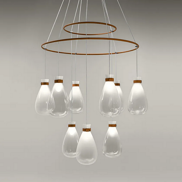 Lampadario in vetro soffiato POLTRONA FRAU SOFFI fabbrica POLTRONA FRAU dall'Italia. Foto №7