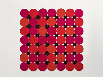Tappeto quadrato in corda con forme geometriche PAOLA LENTI Zoe
