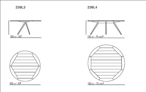 Tavolo da giardino rotondo in iroko Zefiro FLEXFORM fabbrica FLEXFORM dall'Italia. Foto №6