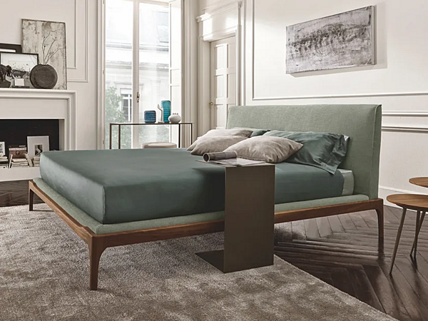 Letto matrimoniale con testata imbottita in legno Gladys Duomo Design fabbrica Duomo Design dall'Italia. Foto №1