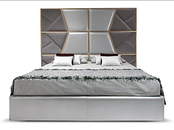 Letto matrimoniale con testata imbottita Mondrian CORTEZARI