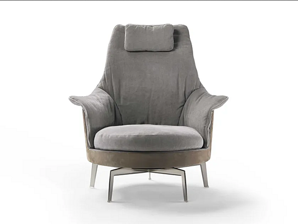 Poltrona girevole con schienale alto in tessuto Guscioalto Light FLEXFORM fabbrica FLEXFORM dall'Italia. Foto №2