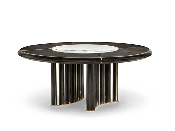 Tavolo da pranzo rotondo in legno OLIVER OPERA CONTEMPORARY 46017/18F fabbrica OPERA CONTEMPORARY dall'Italia. Foto №1