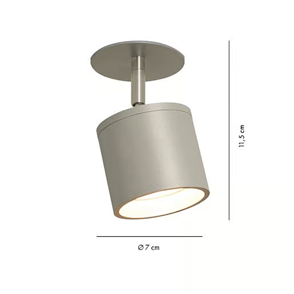 Punto luce da soffitto rotondo regolabile in metallo AXOLIGHT PIVOT SATELTURNXI fabbrica Axolight dall'Italia. Foto №3