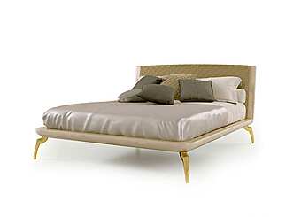 Letto matrimoniale con testata imbottita Bizzotto Italia Symphony