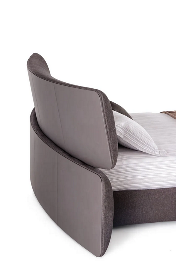Letto matrimoniale in tessuto con testata imbottita Yuna Flou fabbrica Flou dall'Italia. Foto №2