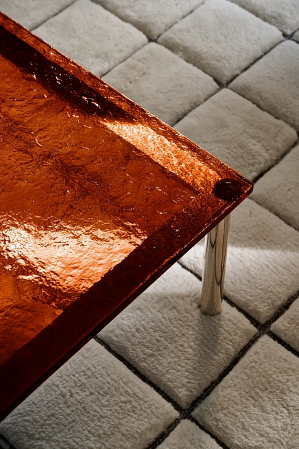 Tavolino da caffè quadrato in vetro e acciaio CASSINA collezione 10 010 fabbrica CASSINA dall'Italia. Foto №6