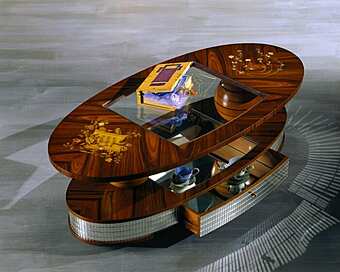 Tavolino basso in legno arte CARPANELLI fabbrica CARPANELLI dall'Italia