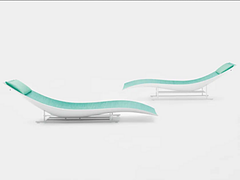 Chaise longue in tessuto PAOLA LENTI SUN