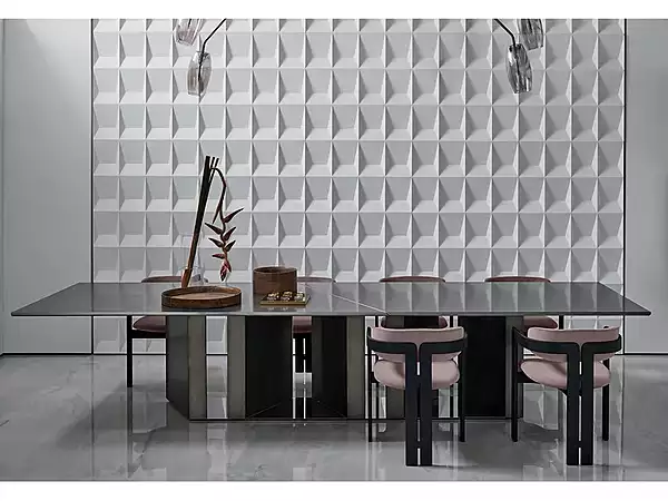 Tavolo rettangolare in legno e vetro Gallotti&Radice Platium System fabbrica Gallotti & Radice dall'Italia. Foto №2