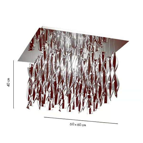 Lampada da soffitto in vetro di Murano Aura AXOLIGHT fabbrica Axolight dall'Italia. Foto №9