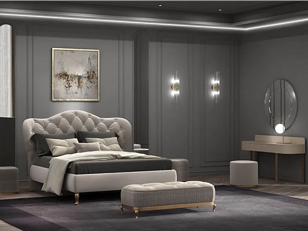 Pouf rettangolare in tessuto imbottito CASA +39 PRESTIGE 2 C22603 fabbrica CASA +39 dall'Italia. Foto №2