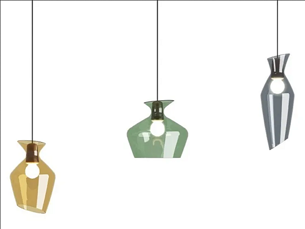 Lampada a sospensione in vetro LED Fabbian Malvasia fabbrica Fabbian dall'Italia. Foto №1