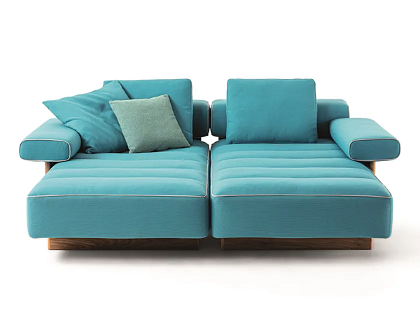 Divano da giardino modulare in tessuto con chaise longue Sail Out CASSINA fabbrica CASSINA dall'Italia. Foto №2