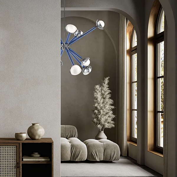 Lampada a sospensione in vetro soffiato artigianale Stimma 12 MULTIFORME SS8999-12 fabbrica MULTIFORME dall'Italia. Foto №4