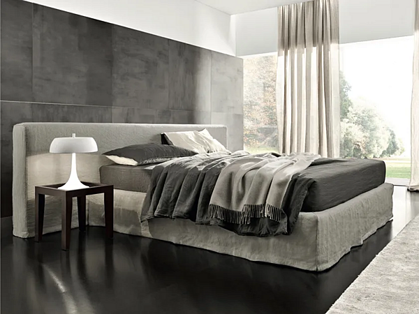 Letto matrimoniale con testiera imbottita Duomo Design Wonder fabbrica Duomo Design dall'Italia. Foto №1