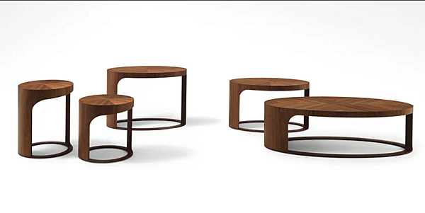 Tavolino da caffè ovale in legno GIORGETTI collezione Ling fabbrica GIORGETTI dall'Italia. Foto №2