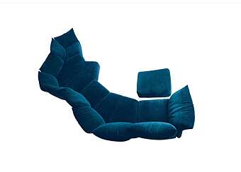 Divano angolare da giardino in tessuto outdoor Edra Standard