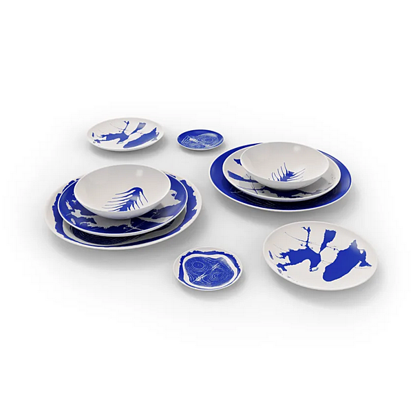 Set di 2 piatti fondi in porcellana Tronc CASSINA GNR CP 22 fabbrica CASSINA dall'Italia. Foto №6