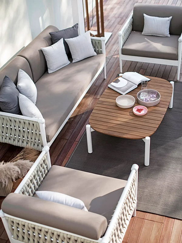 Tavolino laterale rettangolare in teak Atmosphera collezione Lobster LO.TCO fabbrica ATMOSPHERA dall'Italia. Foto №5