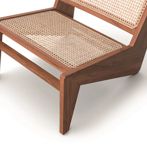 Poltrona in legno massello e canna di Vienna CASSINA 058 Kangaroo 058 fabbrica CASSINA dall'Italia. Foto №3