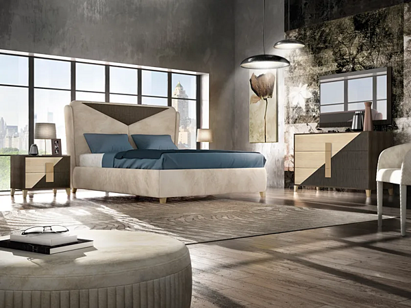Tavolino da notte rettangolare con cassetti CASA +39 NEW HARMONY H0010, H0012 fabbrica CASA +39 dall'Italia. Foto №3