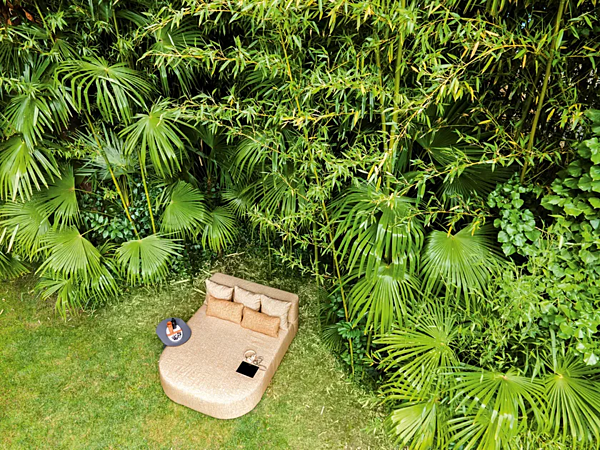 Letto da giardino in tessuto compatto con schienale morbido VARASCHIN Belt 221DC, 221DCA fabbrica VARASCHIN dall'Italia. Foto №2