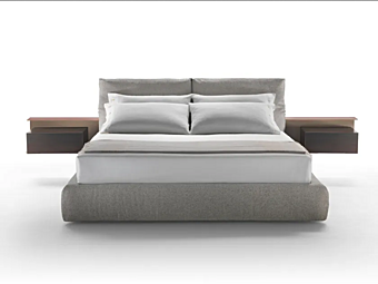 Letto matrimoniale in tessuto con testata imbottita FLEXFORM NEWBRIDGE
